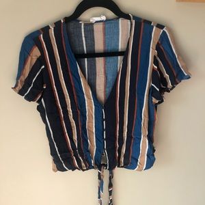 Stripped Crop Top